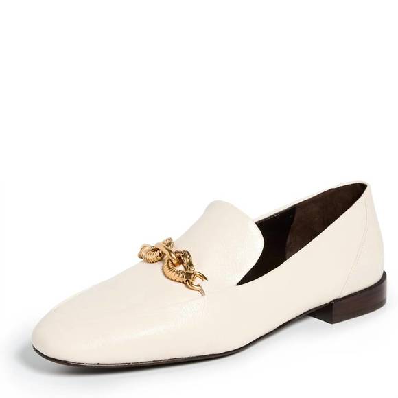 NEW TORY BURCH women's jessa classic loafers in ivory - Picture 1 of 4